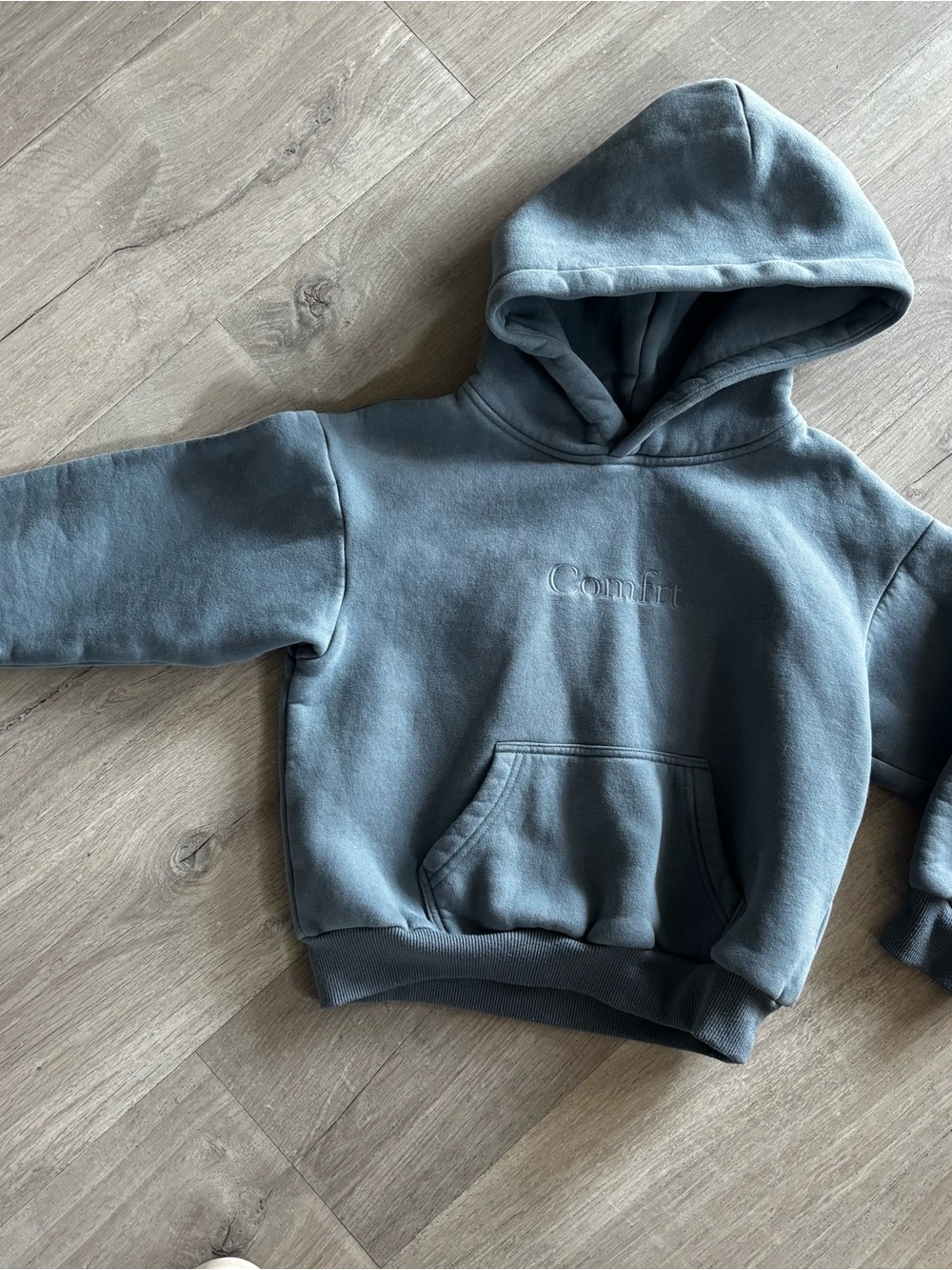 Kids Comfrt Hoodie in Slate Blue